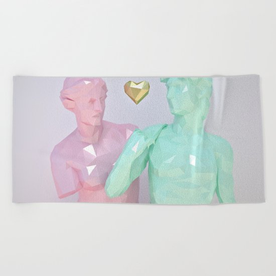 Two Lovers Beach Towel