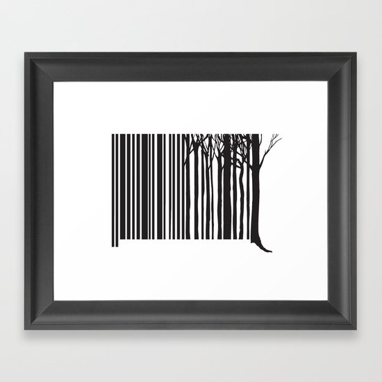 Treecode Framed Art Print