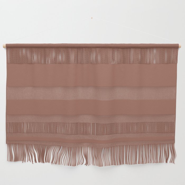 Dark Reddish Brown Solid Color Pairs PPG Warm Up PPG1067-6 - All One Single Shade Hue Colour Wall Hanging