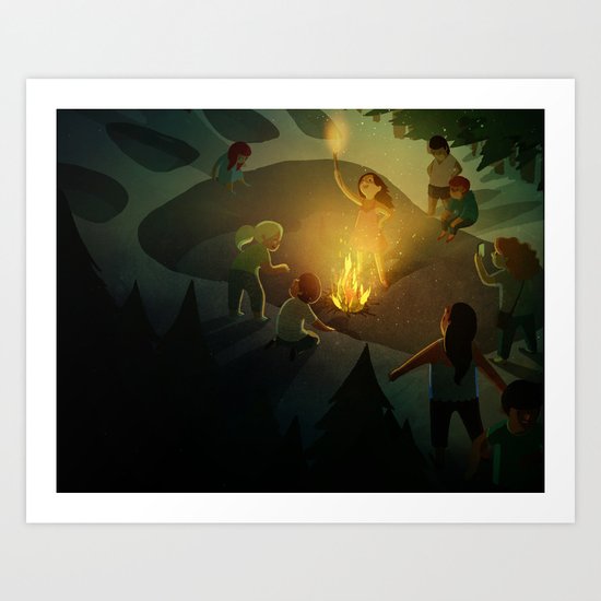 The Giant! Art Print