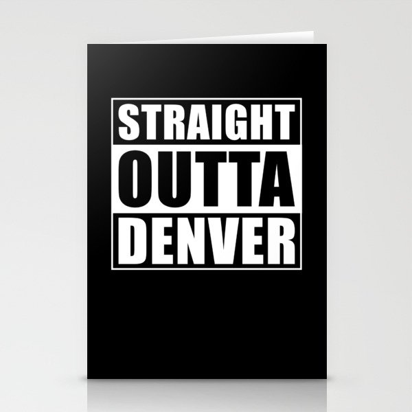Straight Outta Denver Stationery Cards