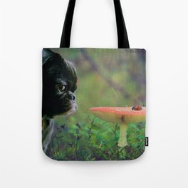 Pug and Ladybug Design Tote Bag