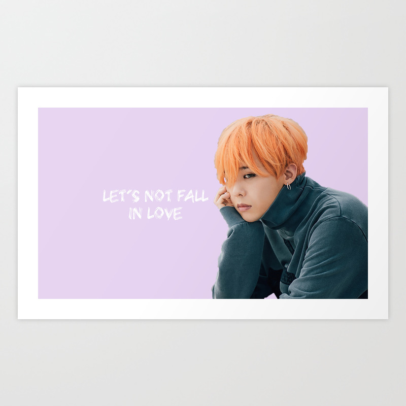 Bigbang Made Let S Not Fall In Love G Dragon Pink Art Print By Koreanzombie Society6