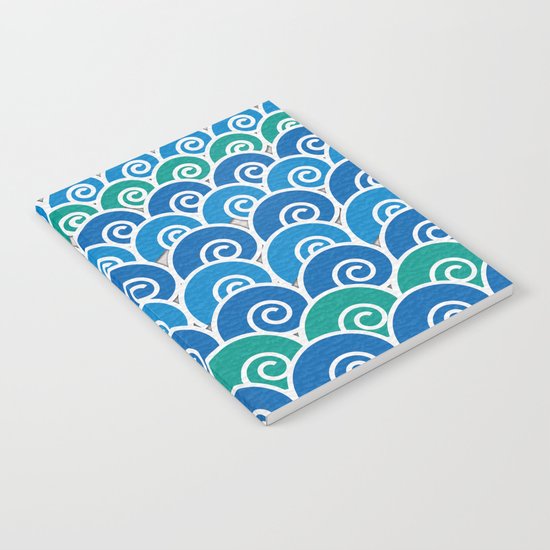 Blue Beach Waves Notebook