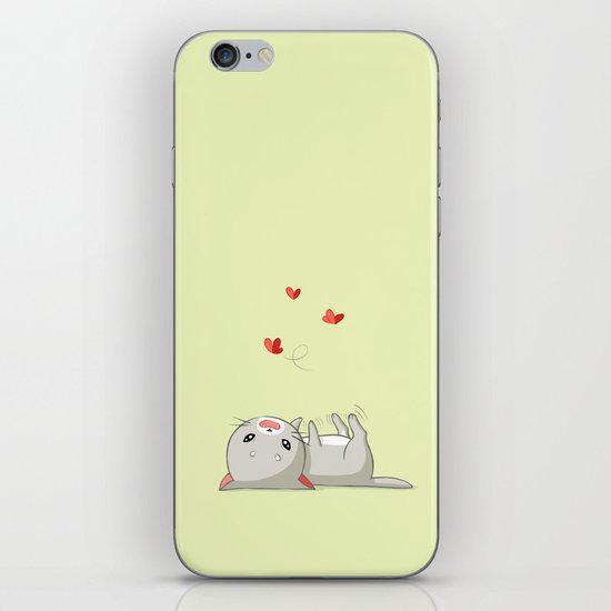 Playing Kitten iPhone Skin