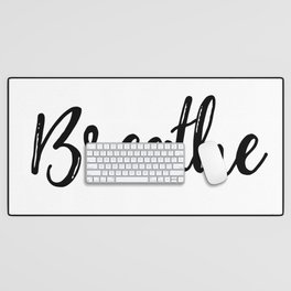 Breathe | Black & White Desk Mat