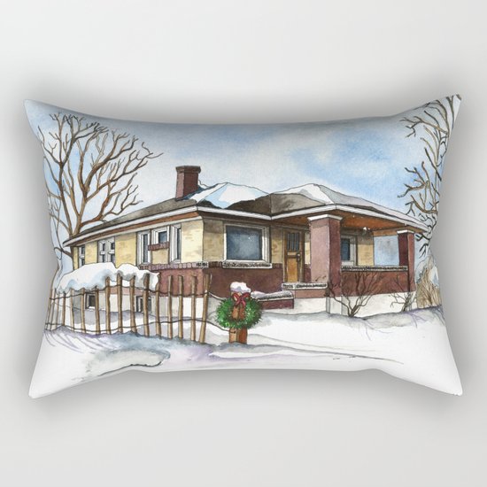 A Bungalow in the Country Rectangular Pillow
