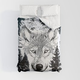 Forest Wolf Art Comforter
