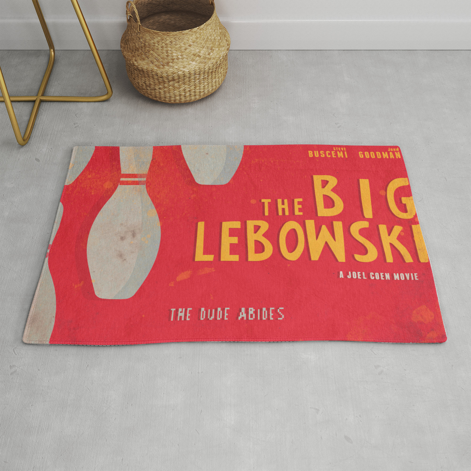 The Big Lebowski Poster Coen Brothers Jeff Bridges John Turturro Bowling Rug By Stefanoreves
