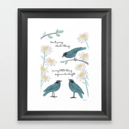 Three Little Birds (Parts 1 and 2) Framed Art Print