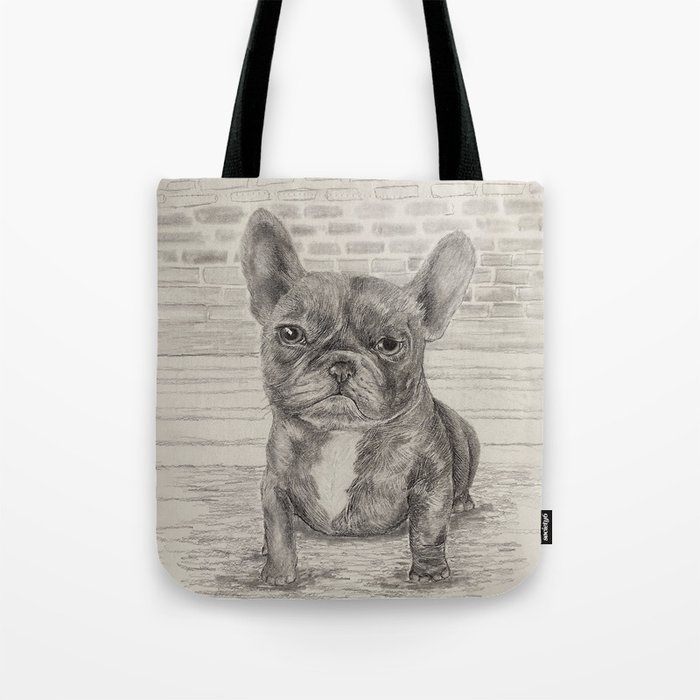 Sad Pups Pencil Series Tote Bag