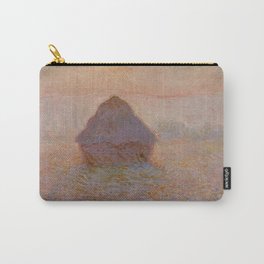 Claude Monet - Grainstack, Sun in the Mist Carry-All Pouch