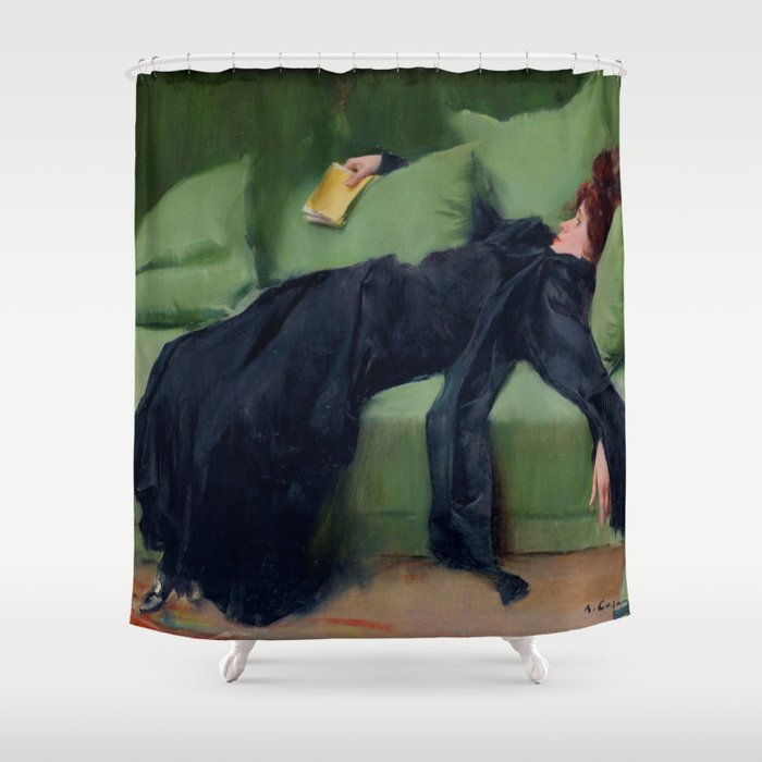 Decadent Young Woman after the Dance Shower Curtain