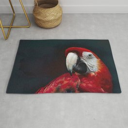 Scarlet Macaw Watercolour Rug | Color, Digital, Photo, Digital Manipulation 