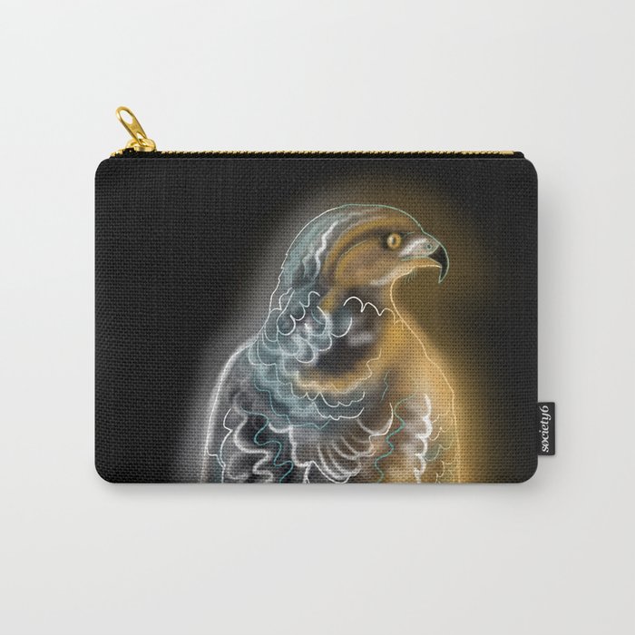 Glowing Hawk Carry-All Pouch