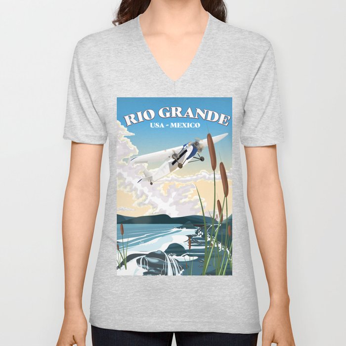 Rio Grande River V Neck T Shirt