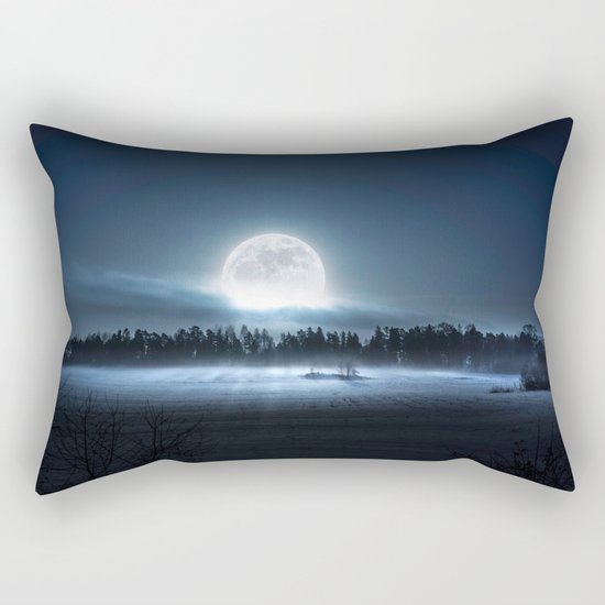 When the moon wakes up Rectangular Pillow