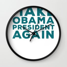 Make Obama President Again Baller Graphic Wall Clock