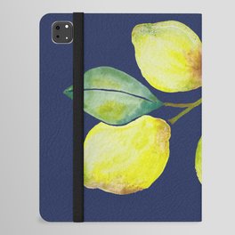 The Lemon branch - Navy iPad Folio Case