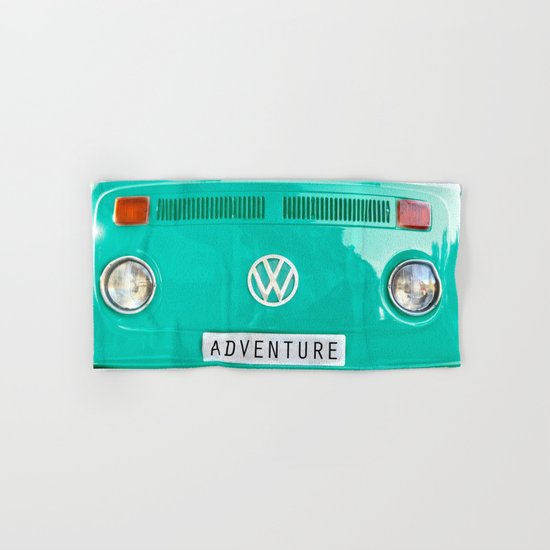Adventure wolkswagen. Summer dreams. Green Hand & Bath Towel