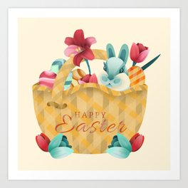 Happy Easter Art Print