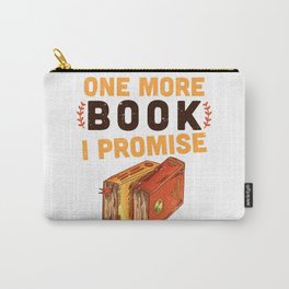 One more book I promise - Book collector gift idea, book nerd Carry-All Pouch