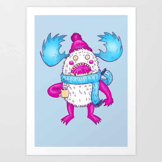 Mr Caffeine Art Print