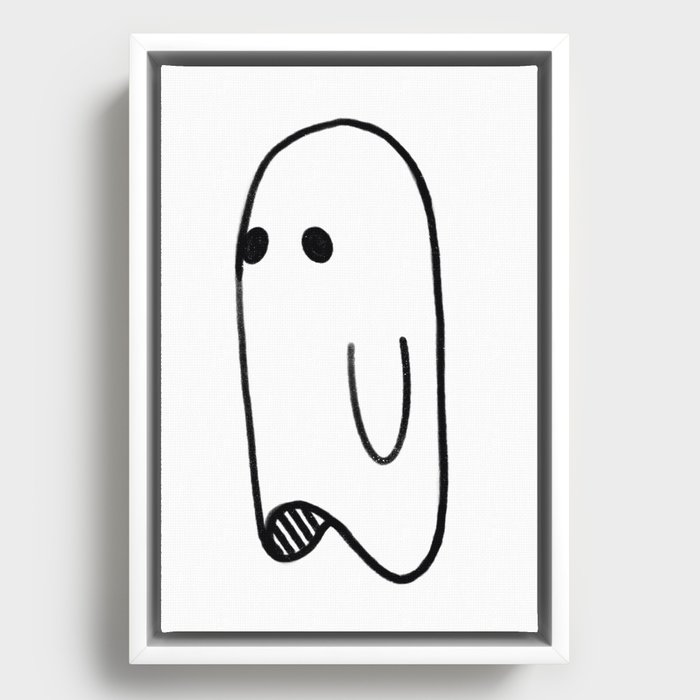 Cute Ghost Framed Canvas