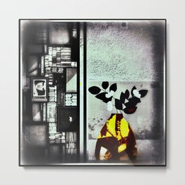 Black or white. Metal Print | Watercolor, Acrylic, Illustration, Abstract, Oil, Street Art, Typography, Vintage, Ink, Pop Art 