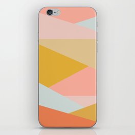 Geometric Abstraction in Soft Earth Tones iPhone Skin