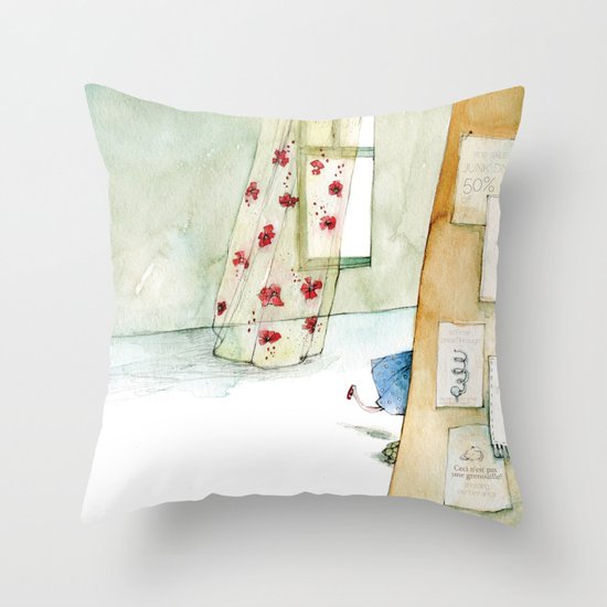 Runway Princess Throw Pillow