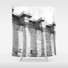 Hadrian's Library Columns #2 #wall #art #society6 Shower Curtain