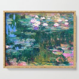water lilies : Monet Serving Tray