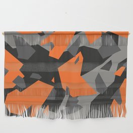 Black\Grey\Orange Geometric camo Wall Hanging