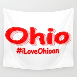  "#iLoveOhioan " Cute Design. Buy Now Wall Tapestry