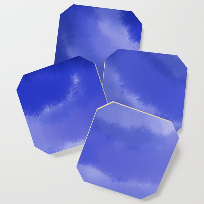 Blue Gradient Bloch Coaster