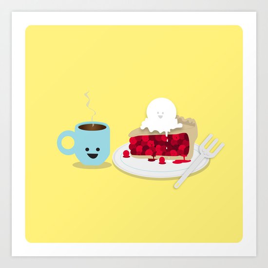 Coffee and Pie Art Print