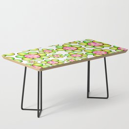 Doodle Spring Flower Pattern 06 Coffee Table