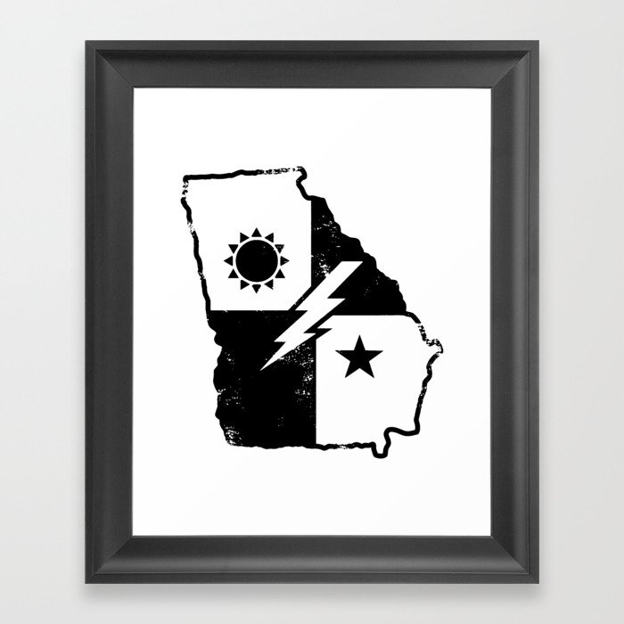 Georgia Born Army Ranger Framed Art Print