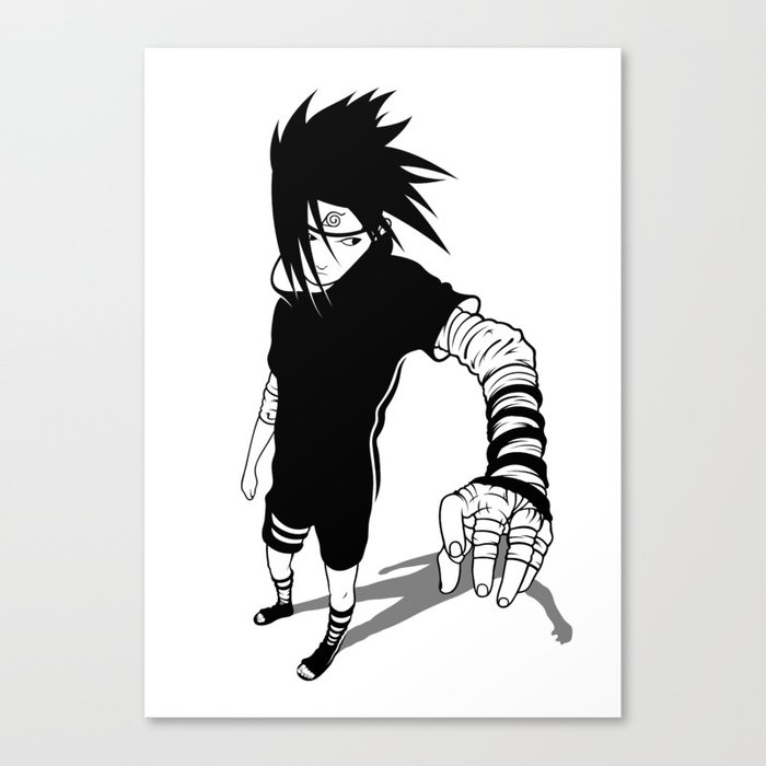 Minimalist Anime Art Ninja Best Anime Character Canvas Print by Team  Awesome | Society6
