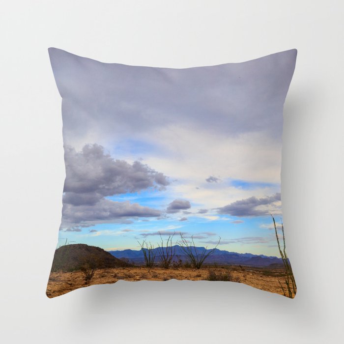 Terlingua After the Storm Throw Pillow