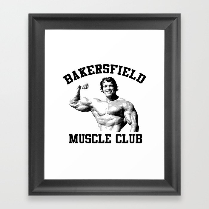 Muscle club Framed Art Print