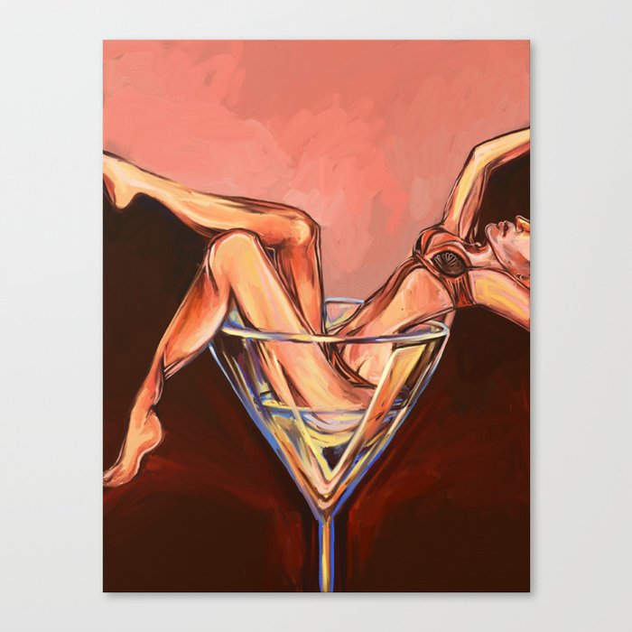 She Only Loves You When She's Drunk Canvas Print