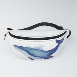 Whale Galaxy Watercolor Fanny Pack