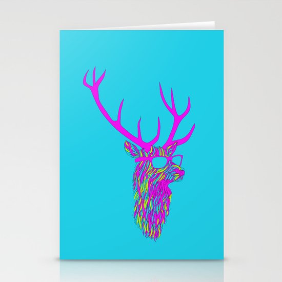 Party deer Stationery Cards