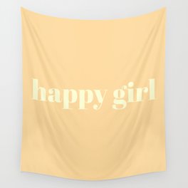 happy girl Wandbehang