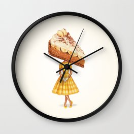 Cake Head Pin-Up - Banoffee Pie Wall Clock