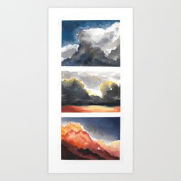 Cloudy Days Art Print