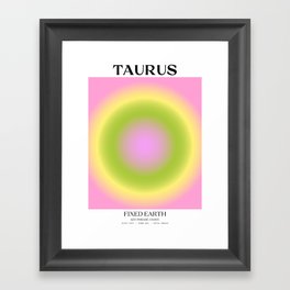Taurus Gradient Print Framed Art Print