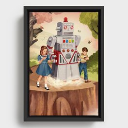 Technology Leading the Way Framed Canvas